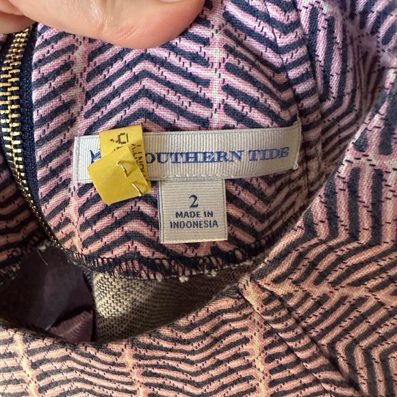 Southern Tide Purple and White Striped Mini Dress - Picture 7 of 7